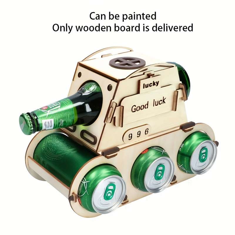 1pc Chic Wooden Wine Rack Holds 4 Bottles Perfect for Home Bar Kitchen Decor Ideal Christmas