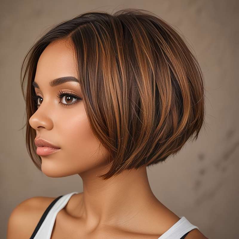 1Pc Color A 25.4cm Fashion Design Wig