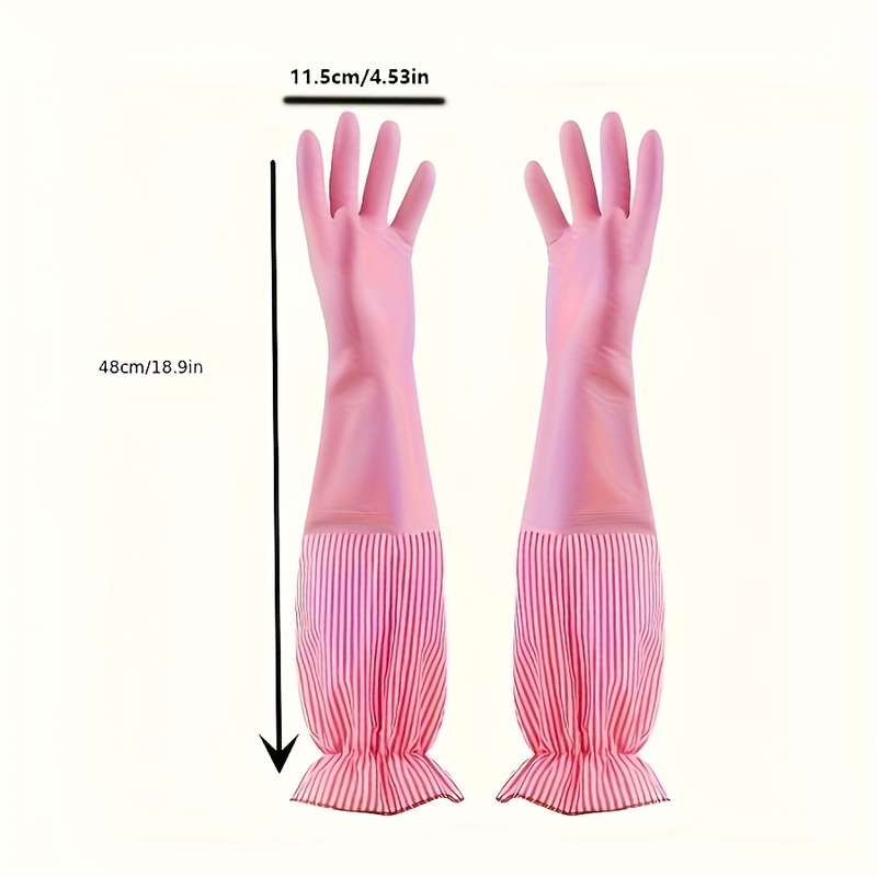 1 Pair Random Color Household Cleaning Gloves