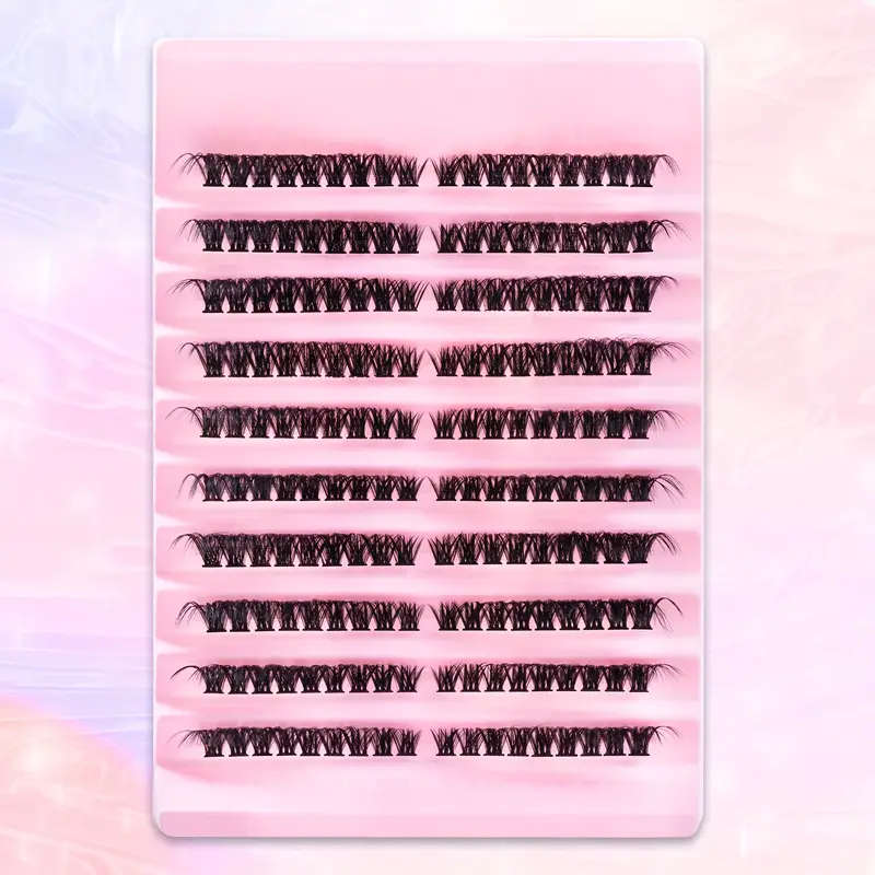 180 Clusters Of False Eyelashes 80D Mixed Length 8-16mm
