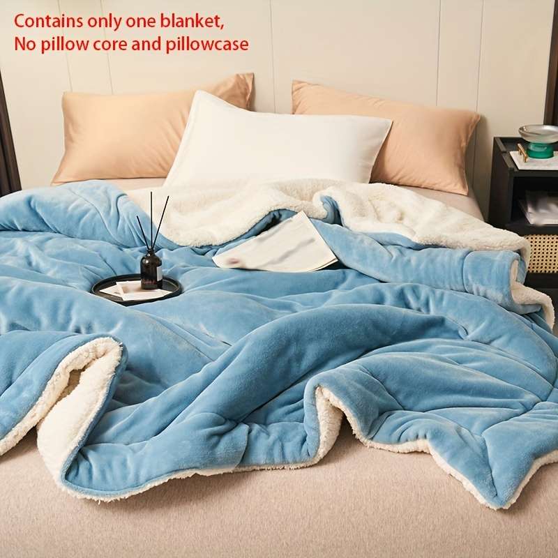 1ps Blanket Color Light Blue size 120x200cm