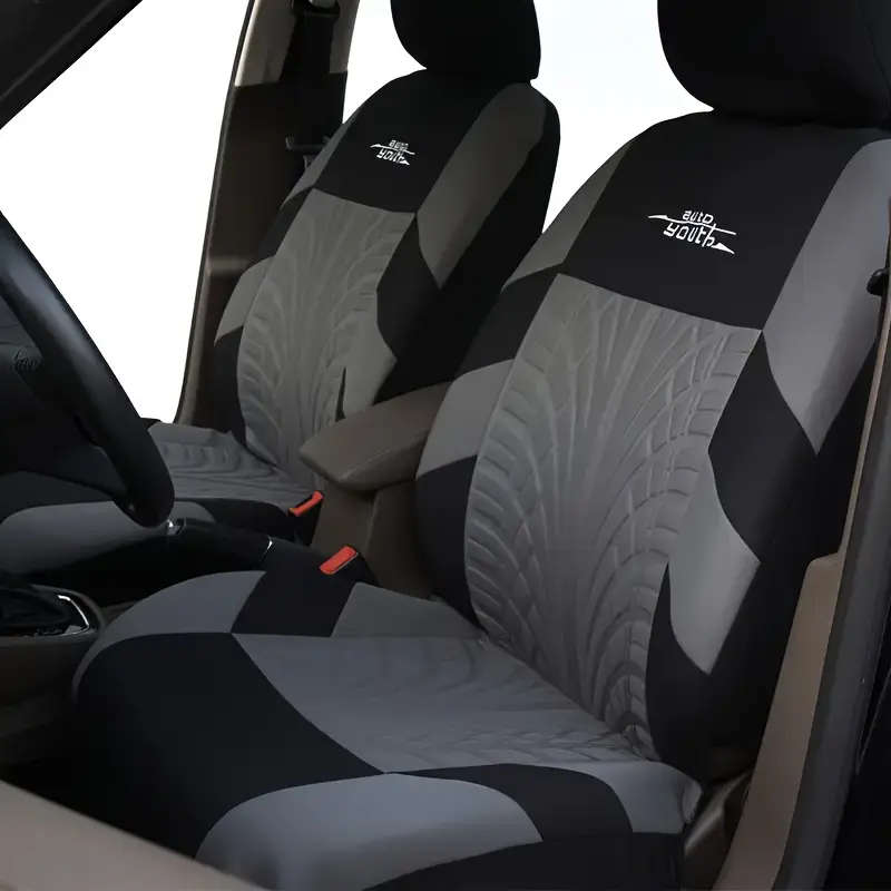 Universal Fit High-Quality Seat Cover Set for Cars Full Set Car Seat Protectors Durable Polyester