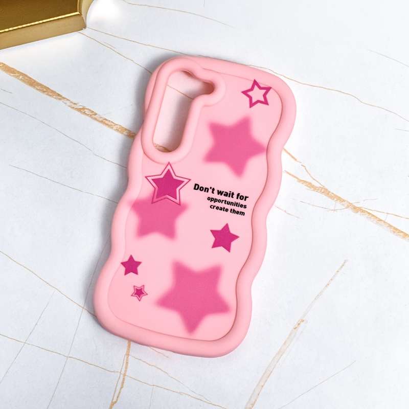 1Ps Pink Red Color For Samsung Samsung Galaxy A34 Phone Cases