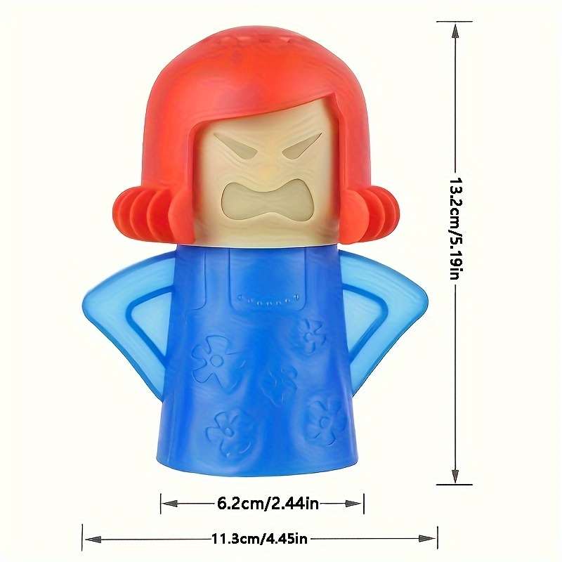 1pc "Angry Mama" Microwave Oven Steam Cleaner Easy-to-Use Kitchen Appliance Cleaning Tool