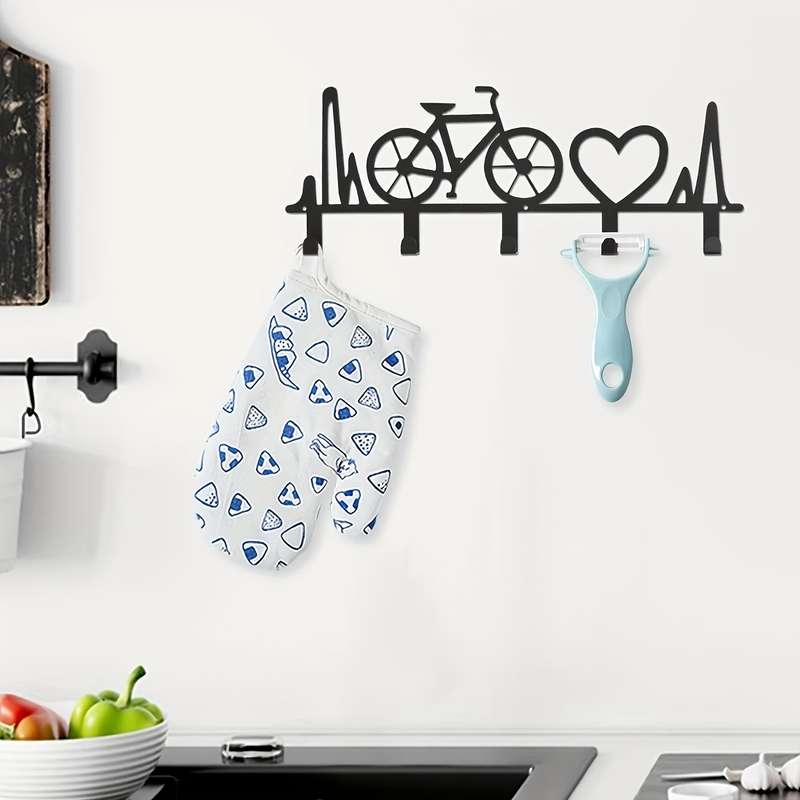 1pc Rustic Metal Utility HooksEasy to Install Wall Mounted Space Saving Organizer for Keys Cloth