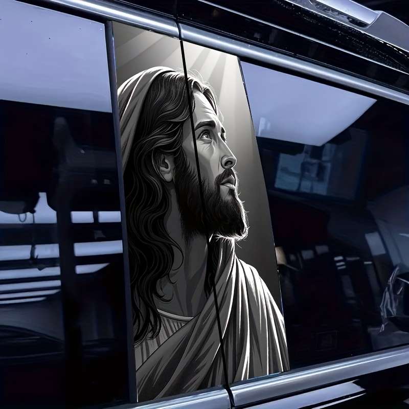 2pcs Jesus Christian Themed Stickers