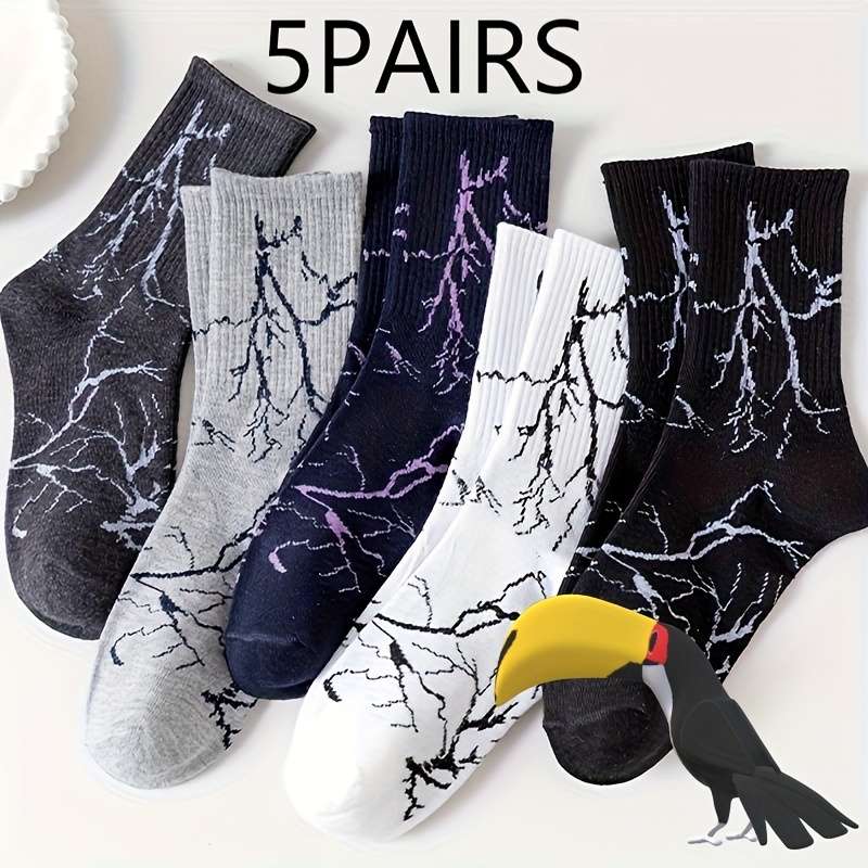 5 Pairs Multicolor High Elastic Socks