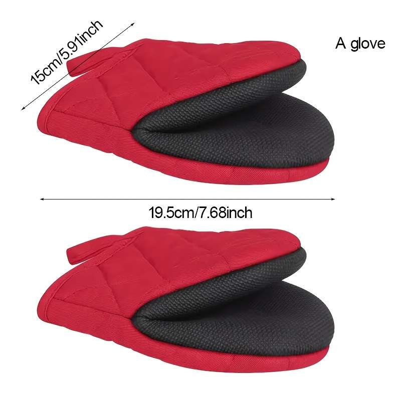 1pc Multi-Ply Silicone Kitchen Mitts Heat Resistant Cooking Baking Gloves for Thanksgiving