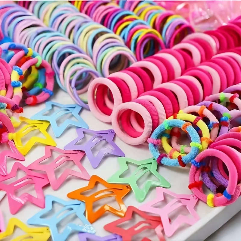 875pcs Set of Hair Accessories Including Hairpins Clips And Hair Ties for Girls Featuring Princess-T