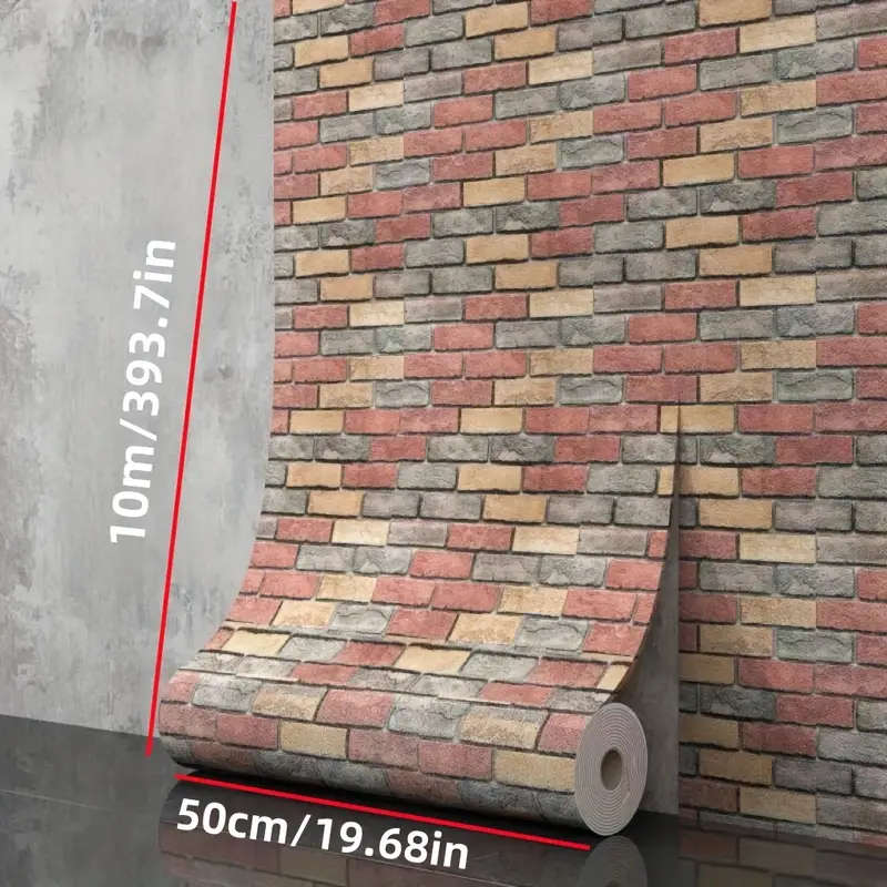 Waterproof 3D Foam Brick Pattern Thickened Wallpaper Sticker