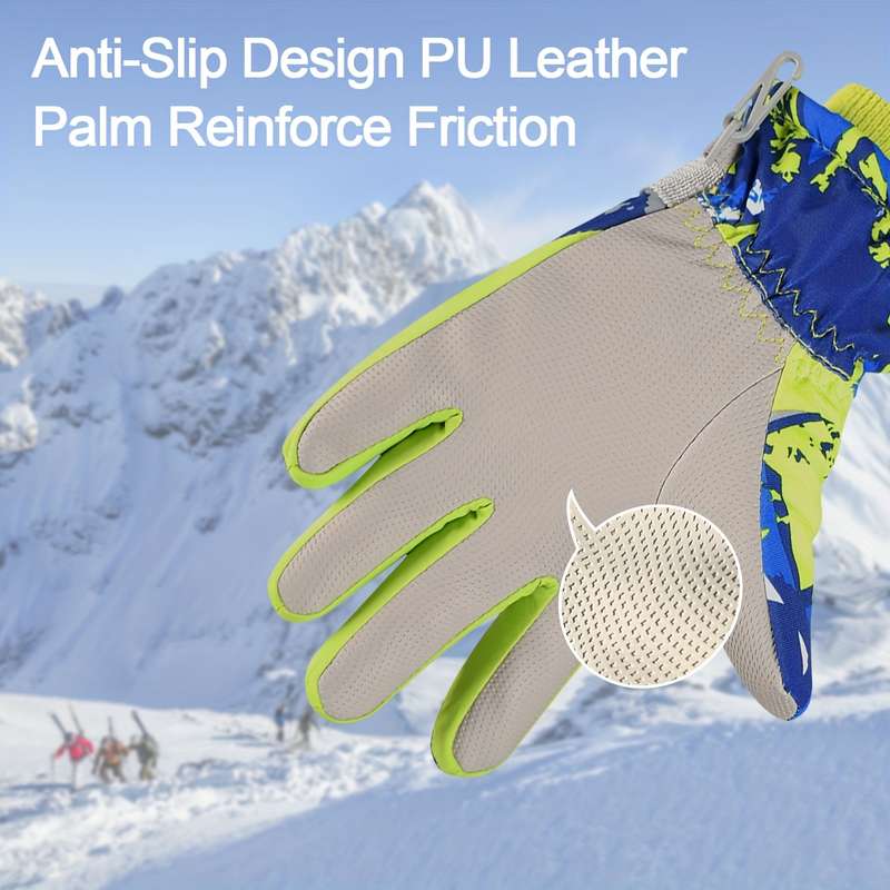 1 Pair Green Size L Warm Gloves