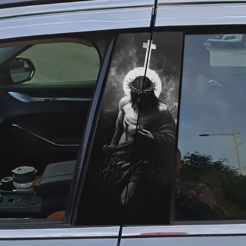 2pcs Jesus Christian Themed Stickers