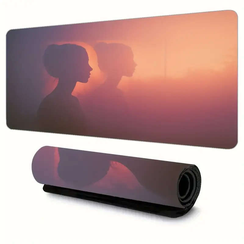 1pc 30x60cm Gaming Mouse Pad Soft Rubber Base Non-Slip Washable Desk Mat for Laptop and Keyboard