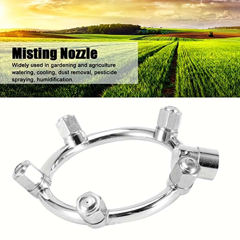 1Pc 5 Head Sprayer High Pressure Stainless Steel Misting Sprinkler