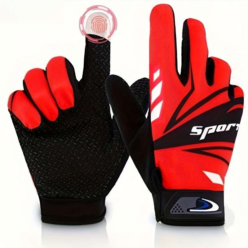 1 Pair Simple Black One Size Outdoor Sports Gloves