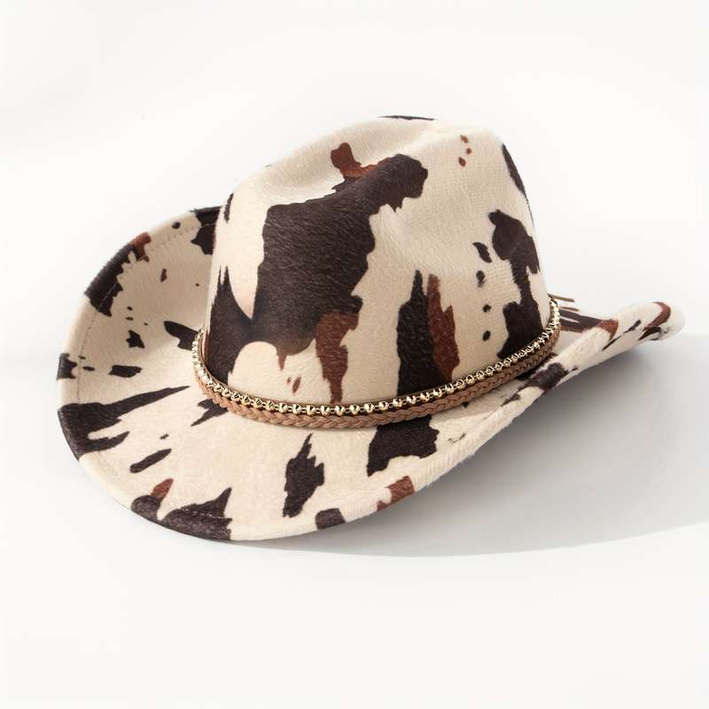 1pc Western Cowboy Hat Spring Autumn European Style Polyester 100% Lightweight Hand Woven No F