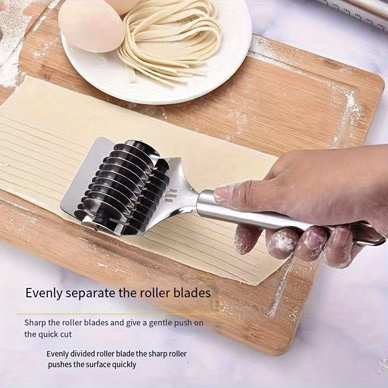 1pc Stainless Steel Noodle Cutter Multifunctional Manual Noodle Slicer Kitchen Noodle Press Machi