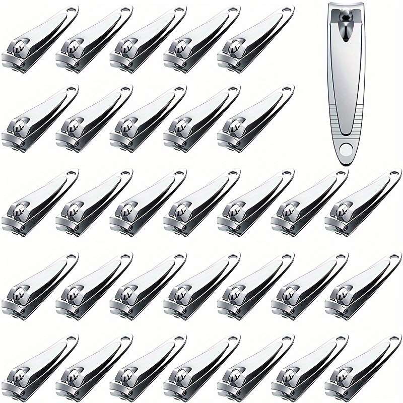 32pcs Stainless Steel Nail Clipper Set Sharp Durable Fingernail  Toenail Cutters for Salon-
