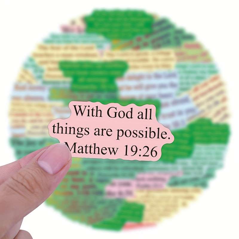 60pcs Jesus Christian Themed Stickers