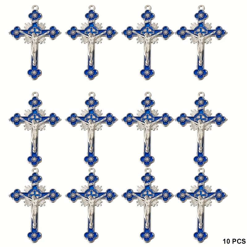 1 Piece Blue Jesus Theme Pendant
