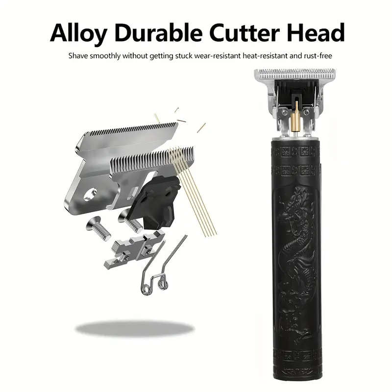 3pcs Men'S Professional Hair Beard Grooming Kit Cordless Clippers with LED Display Precision Trimmer