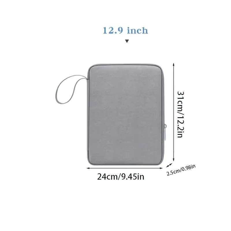 1pc Tablet Storage Bag Protective Sleeve Laptops Durable Carrying Case 24x31cm