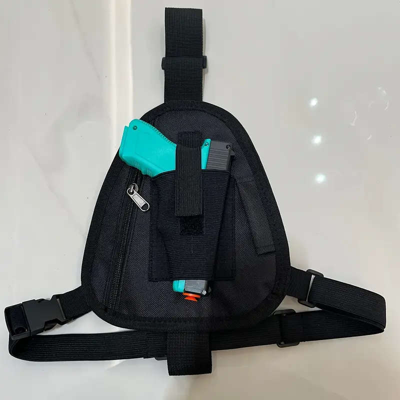 Outdoor Quick Draw Holster With Shoulder Strap Concealed Carry Chest Holster For Left And Right Hand