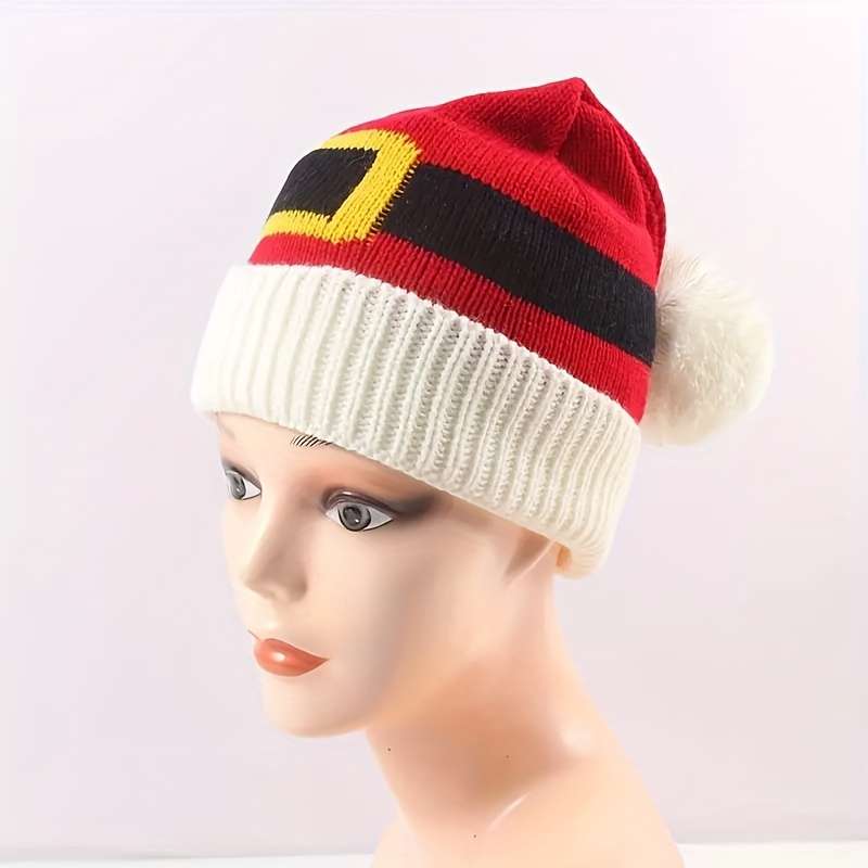 1pc Baseball Cap for Men And Women Adjustable Hand Washable Funny Santa Claus Holiday Hat