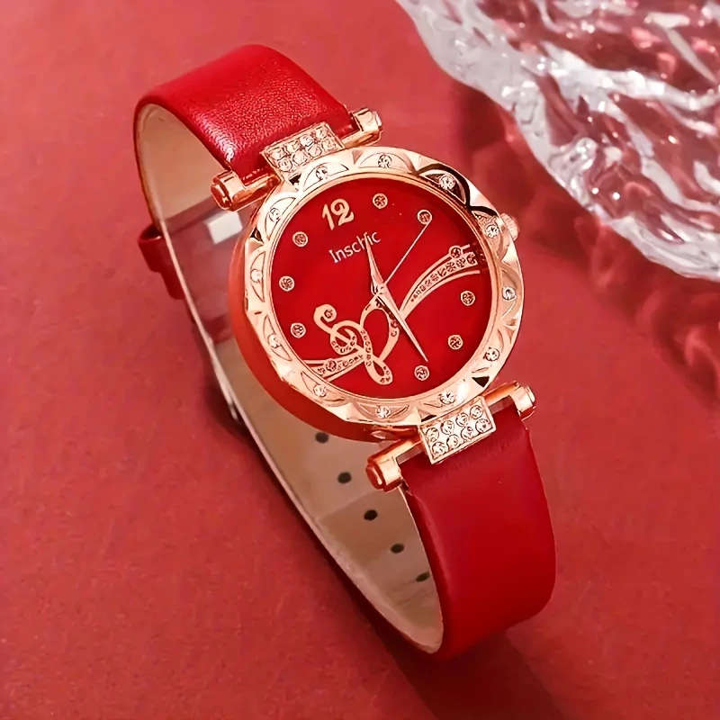 6pcs set Women's Watch Set Exquisite Women's Quartz Watch and Accessories Does Not Include Watch Box