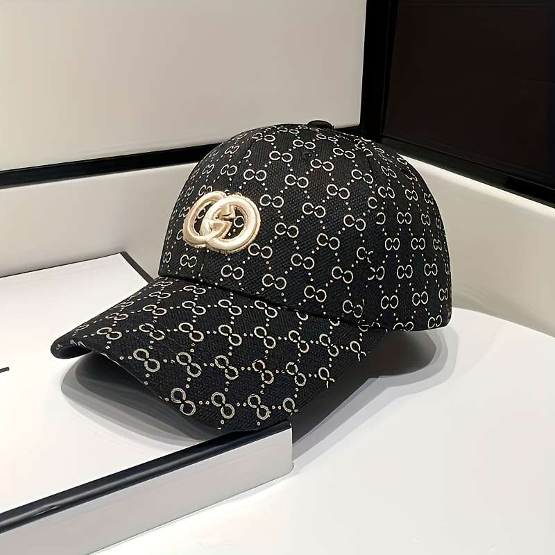 1pc Peaked Cap New Fashion Print Light Luxury Trendy Baseball Cap