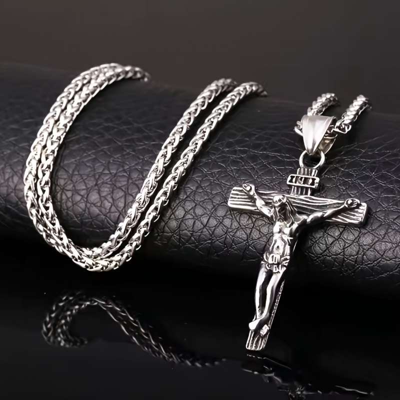 1 Piece Golden Jesus Theme Pendant