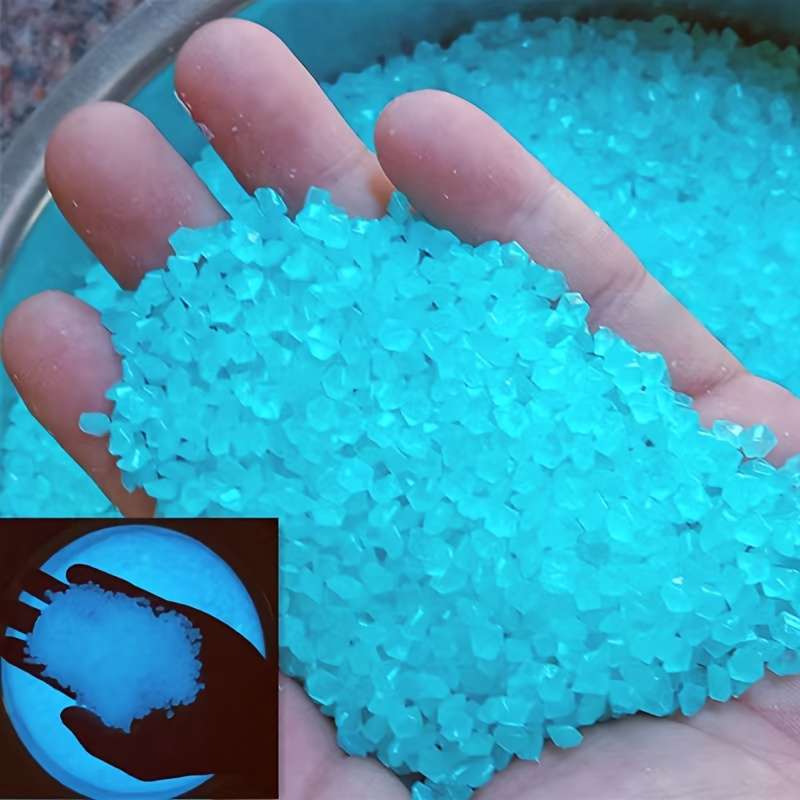 1000pcs Resin Luminous Pebbles