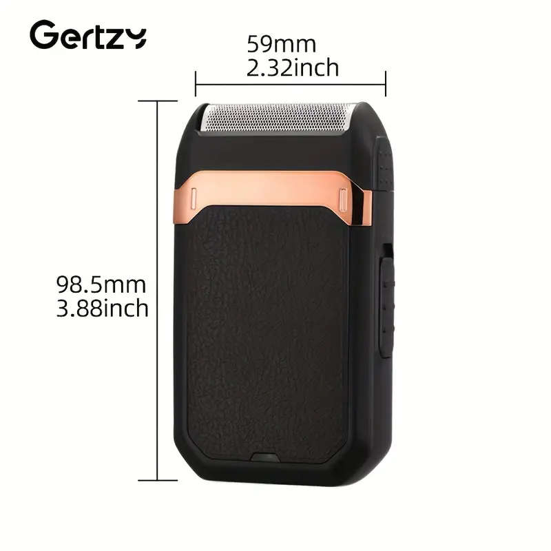 1pc Men's Electric Shaver USB Rechargeable Multifunctional Foil Razor with Brush for Home Salon Use