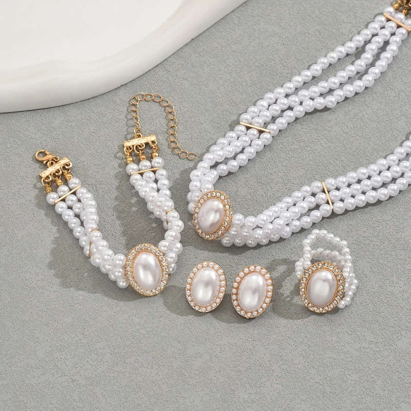 Imitation Pearl Necklace Jewelry