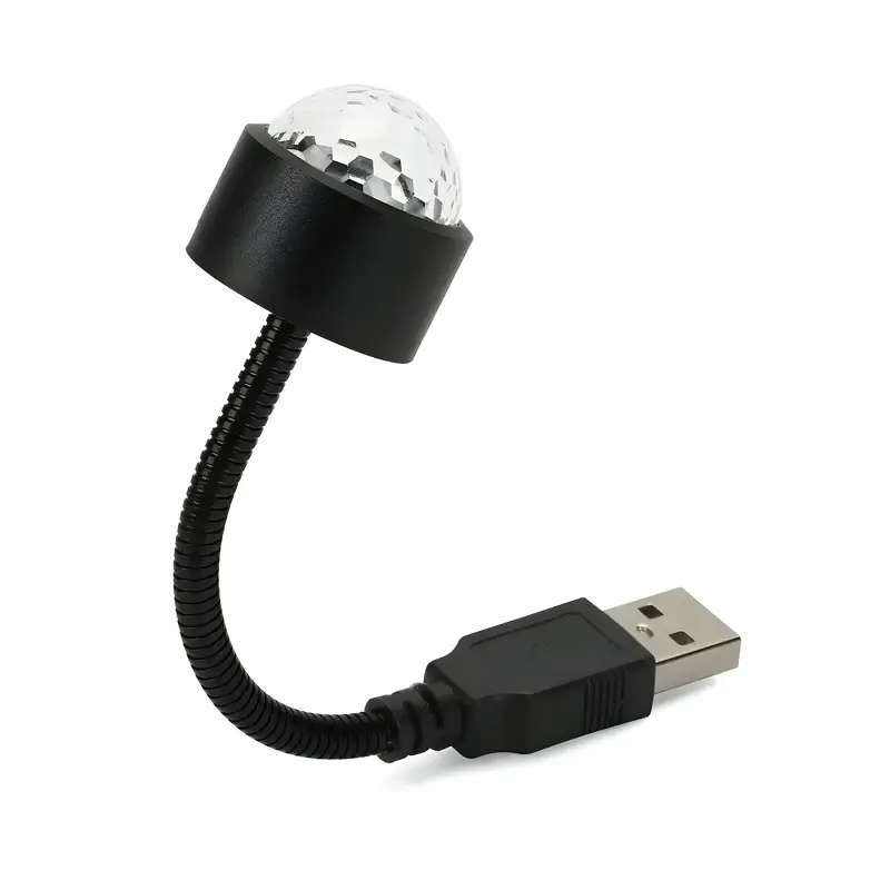 1pc Roof Starry Sky USB Night Light LED Indoor Music Rhythm Magic Stage Effect Projection Light LED