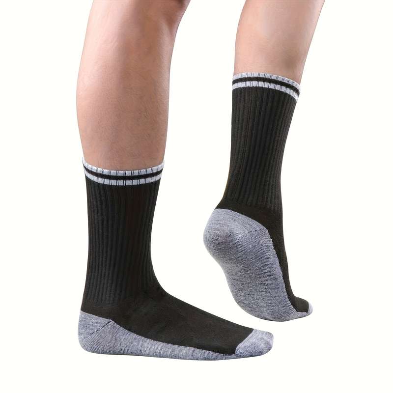 10 Pairs Black High Elastic Socks
