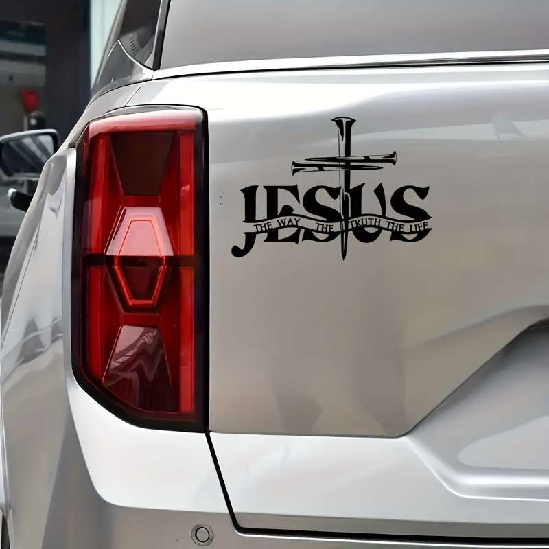 1pc   13.97cmx11.0cm Jesus Christian Themed Stickers