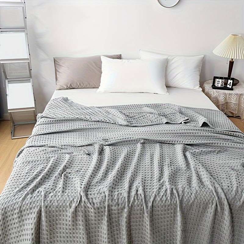 1ps Blanket Color Lanca Square Grid size 180x200cm