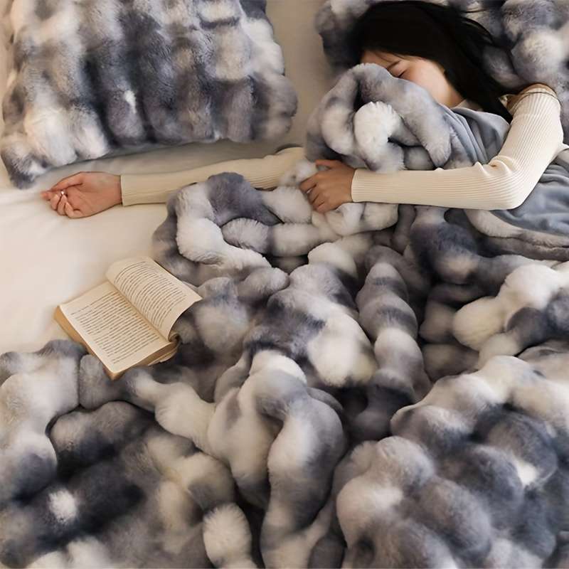 1ps Blanket Color Wenyun   Wine Red size 200x230cm 80x90inch
