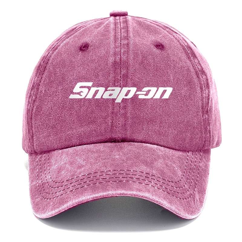 1pc Single Pack SNAP-ON Embroidered Baseball Cap 100% Viscose Fiber Hand Washable Casual Outdoor