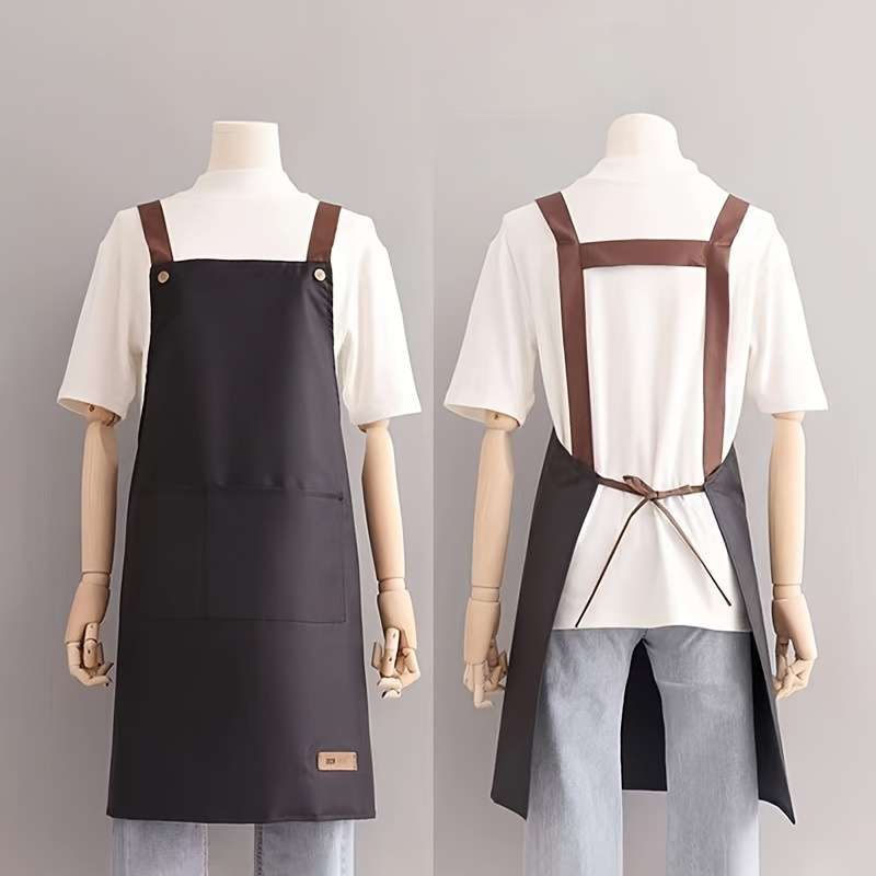 1pc Apron for household use and oil resistant kitchen and work waist circumference for convenien