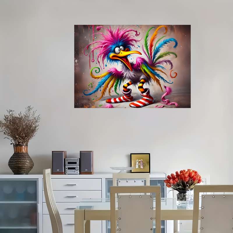 1000pcs Vibrant Fried Bird Puzzle Durable Thick Paper Jigsaw for Adults Colorful