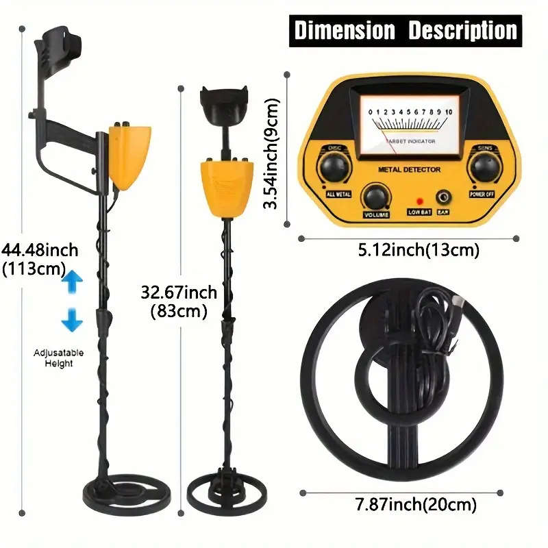 MD5090 High-Sensitivity Metal Detector for Outdoor Treasure Hunting