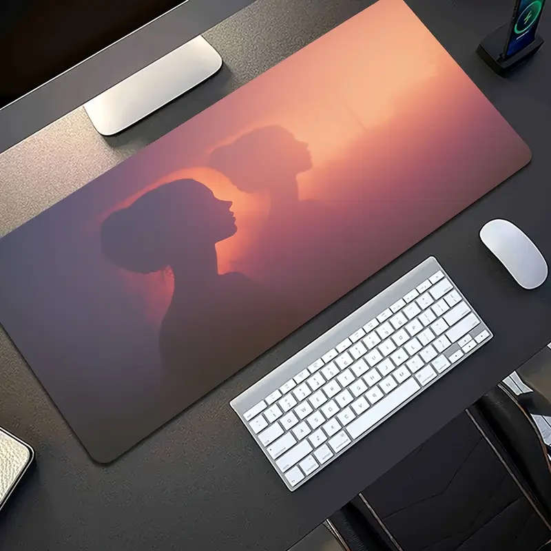 1pc 30x60cm Gaming Mouse Pad Soft Rubber Base Non-Slip Washable Desk Mat for Laptop and Keyboard