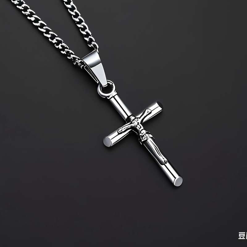 1 Piece Silvery Jesus Theme Pendant