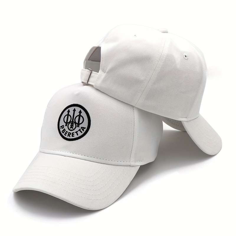 1pc Black Barrett Embroidered Baseball Cap Adjustable Fit Textured Fabric Unique Logo Design C