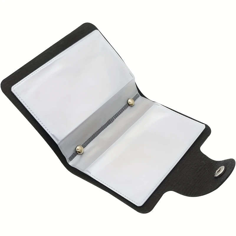 Waterproof Double-Layer Cowhide Business Card Holder Wallet