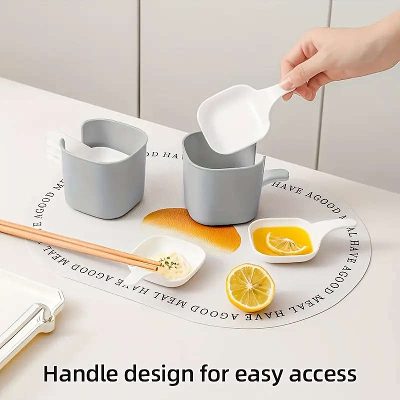 7pcs Set of Versatile Dipping Plates Suitable for Sauces Vinegar Condiments