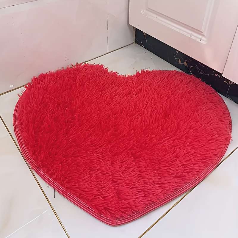 1Pc Bright Red 50x60cm Floor Mat