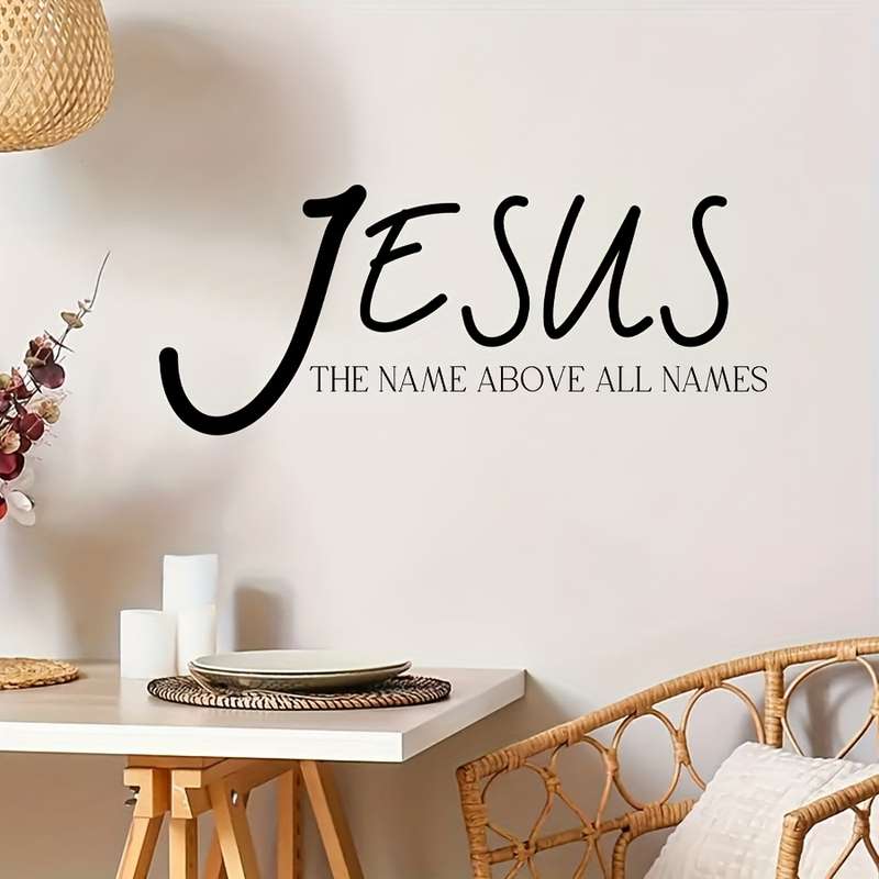 1pc  Black Jesus Christian Themed Stickers